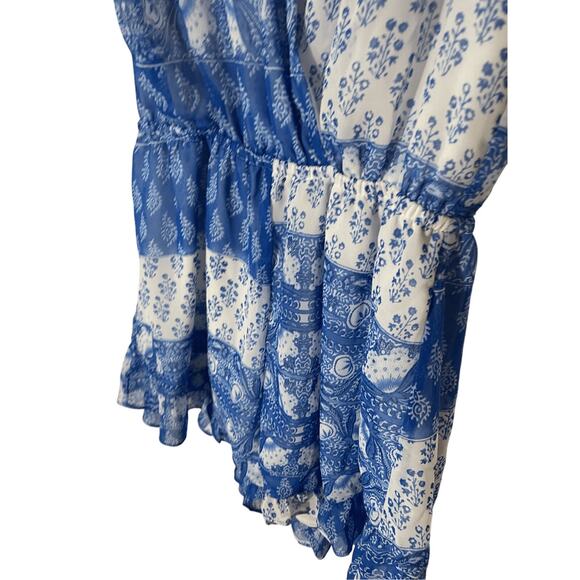 Revolve Show Me Your Mumu Paisley Printed Riri Romper S Boho Western Rodeo - Picture 5 of 8